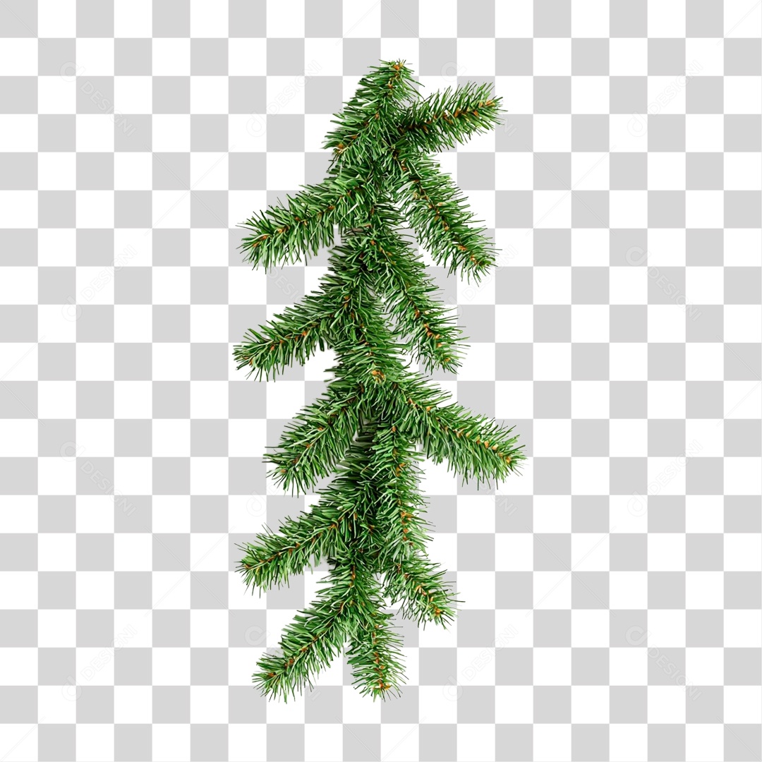 Pinho de Guirlanda de Natal PNG Transparente