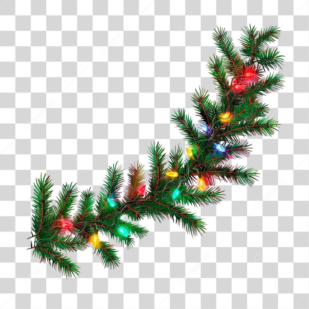 Pinho de Guirlanda de Natal PNG Transparente