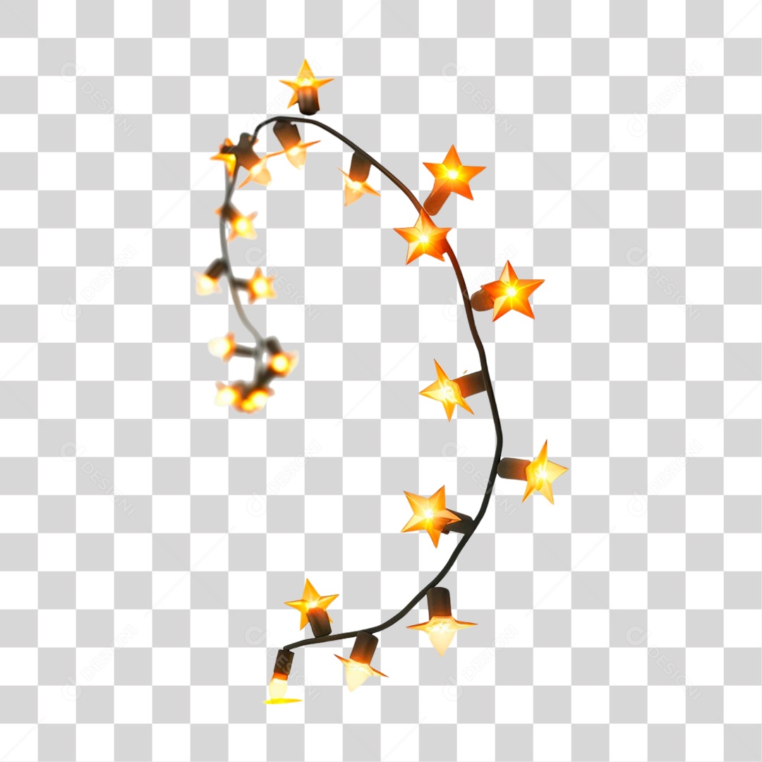 Luzes de Natal PNG Transparente