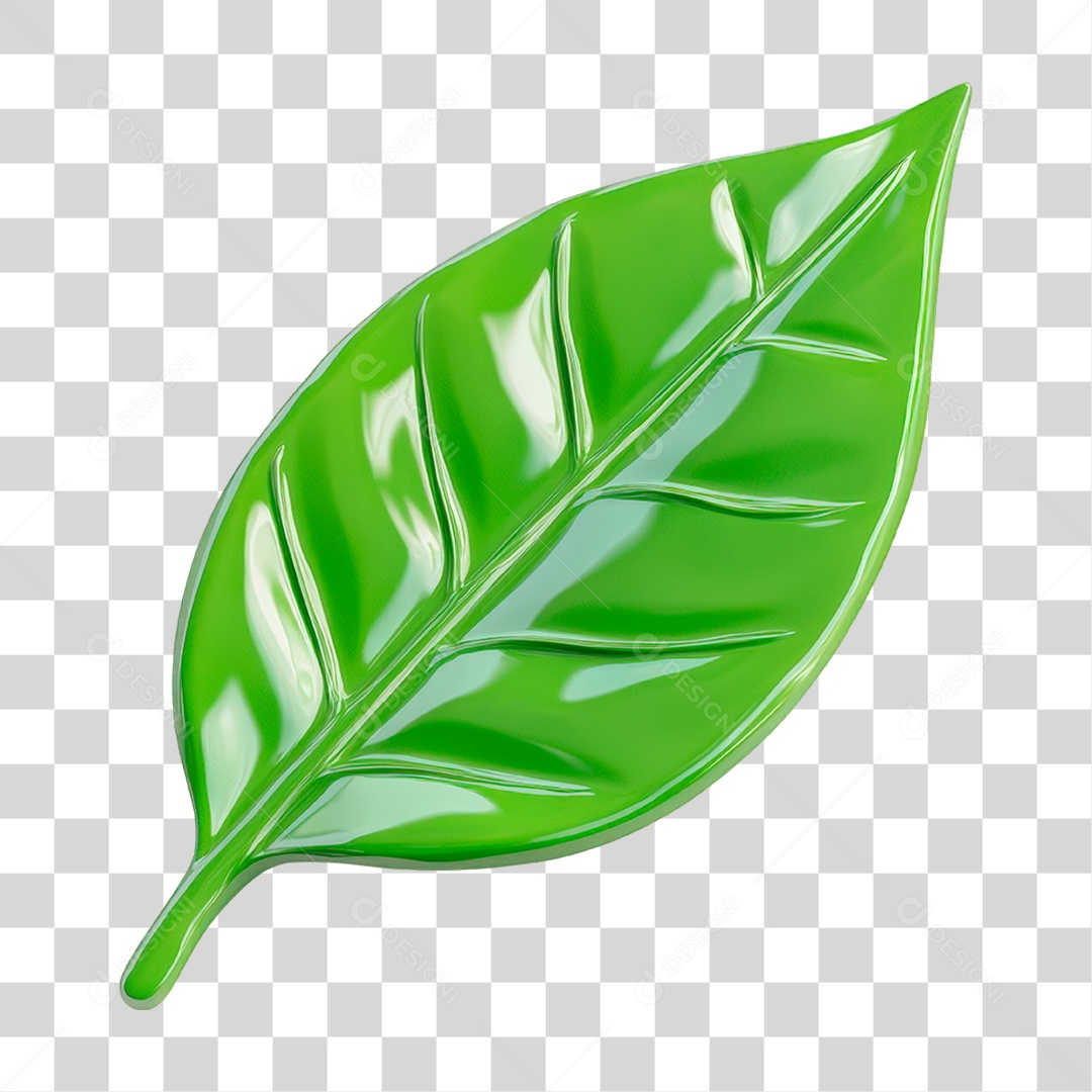 Folha Verde PNG Transparente
