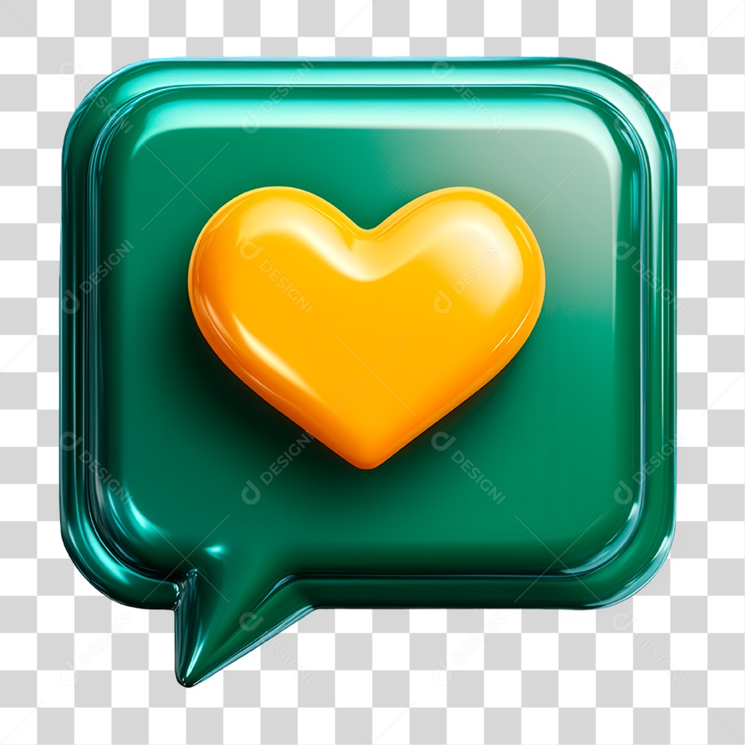 Emoji de Amei PNG Transparente