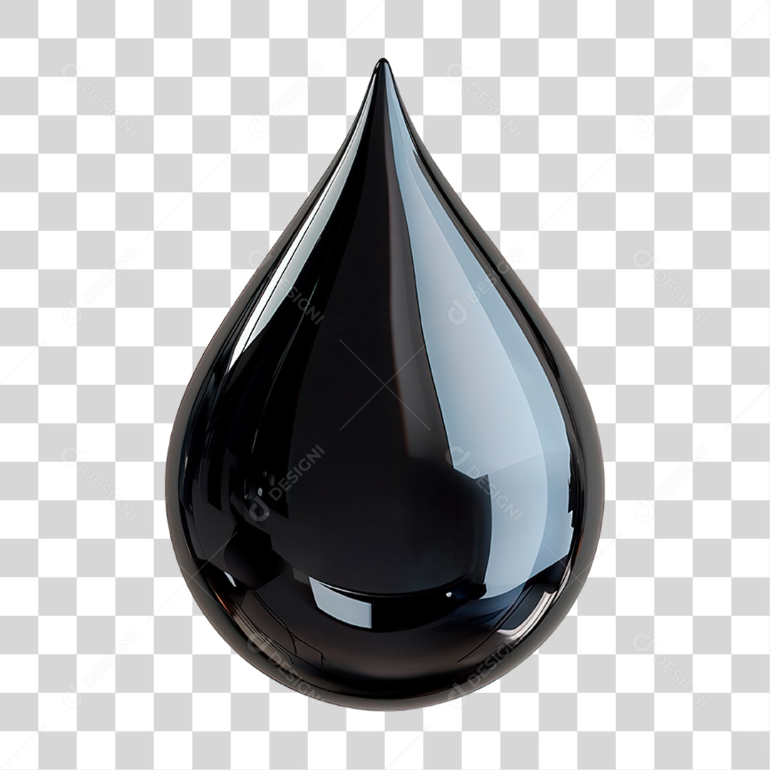 Gota Preta PNG Transparente