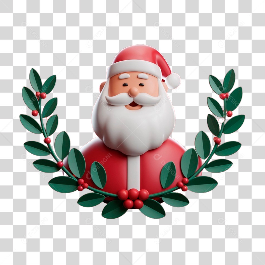 Papai Nioel em Guirlanda PNG Transparente