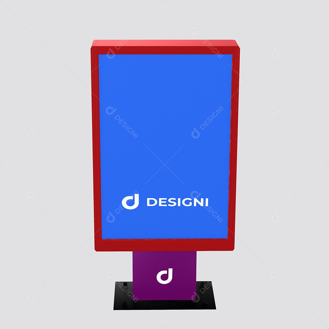 Mockup de Totem PSD Editável