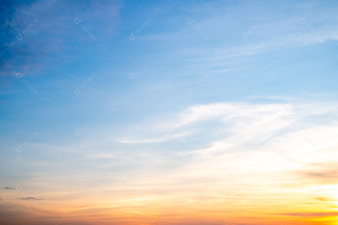 Céu lindo de manhã