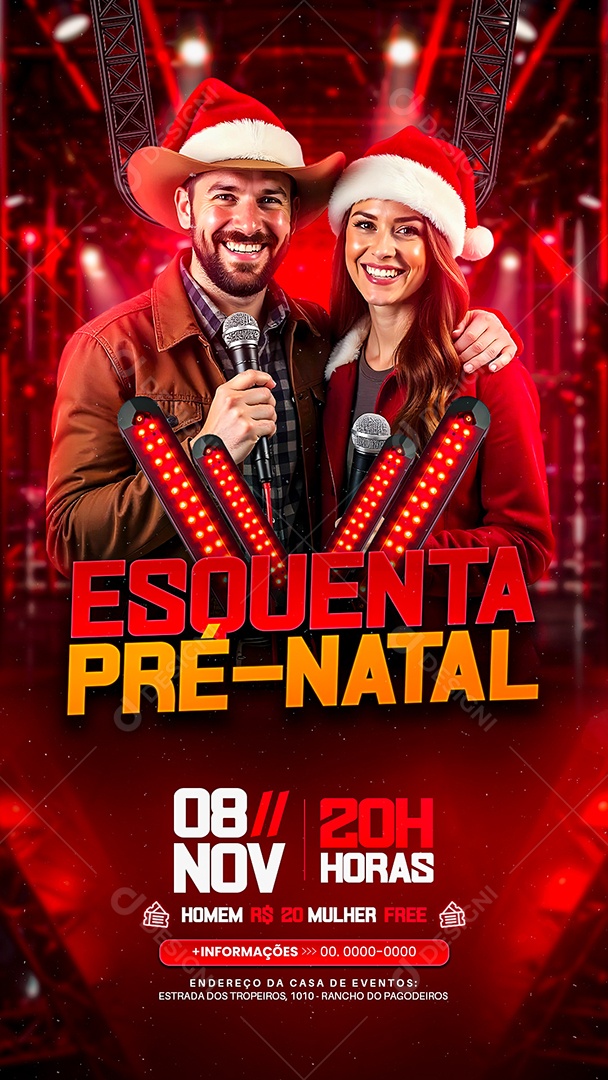 Story Flyer Esquenta Pré-Natal Social Media PSD Editável