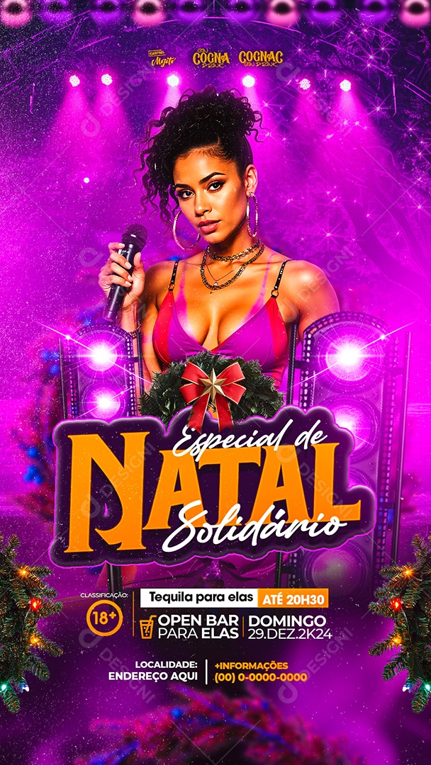 Story Flyer Natalino Especial de Natal Solidário Social Media PSD Editável