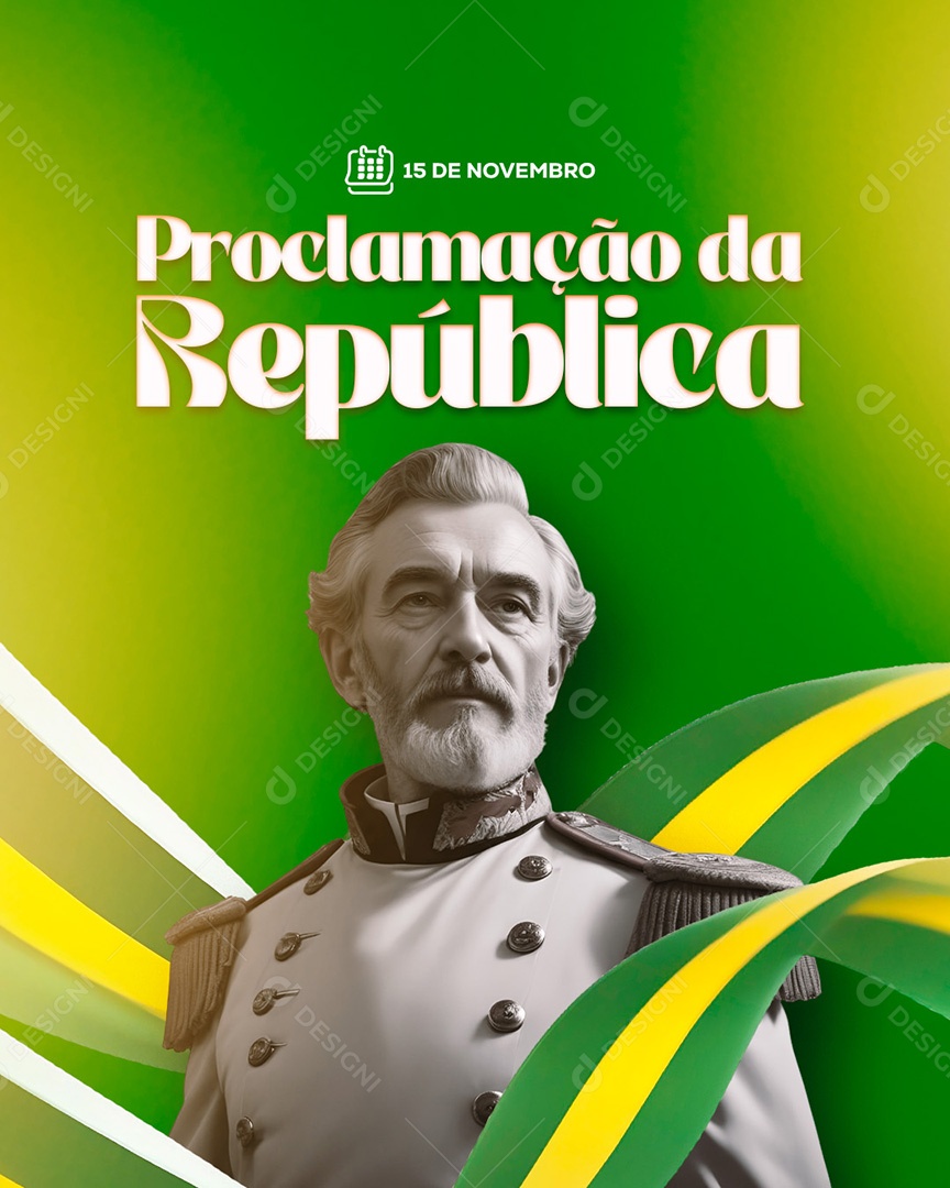 Dia da Proclamação da República 15 De Novembro Social Media PSD Editável