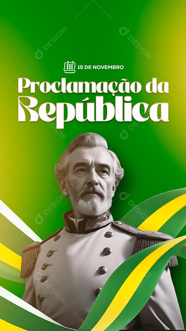 Dia da Proclamação da República 15 De Novembro Social Media PSD Editável