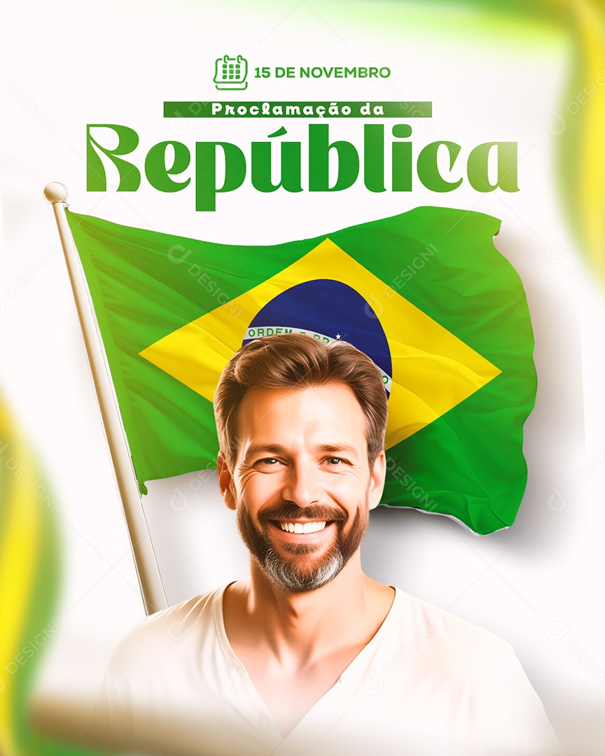 Dia da Proclamação da República 15 De Novembro Social Media PSD Editável