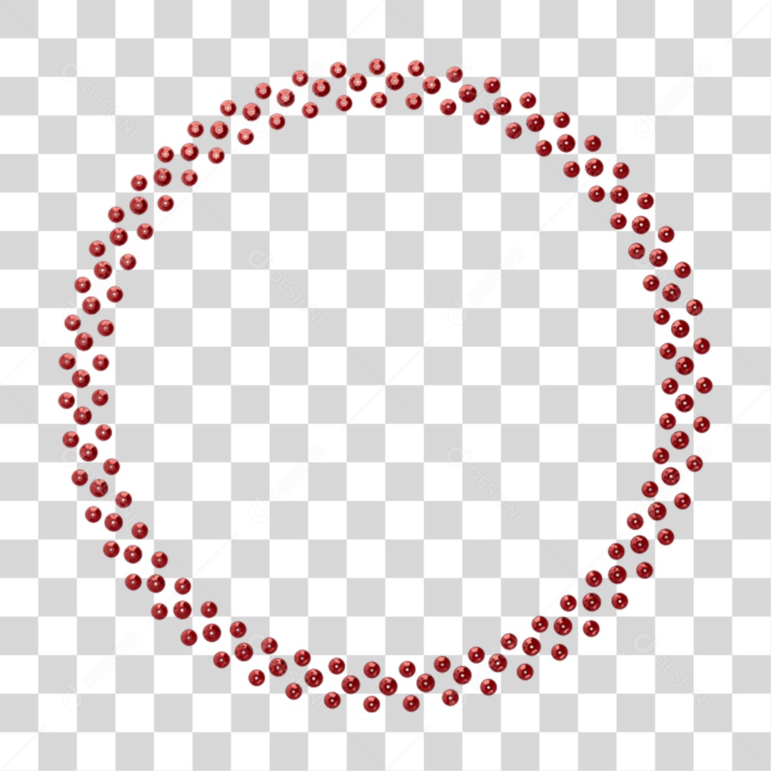 Elemento 3D Circulo de Bolinhas PNG Transparente