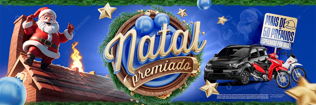 Banner Natal Premiado Mais de 50 Prêmios Social Media PSD Editável