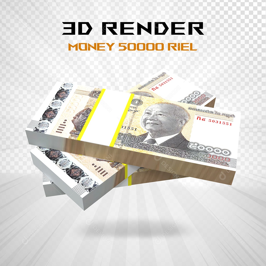 Notas de 100 Dólar Elemento 3D para Composição PSD