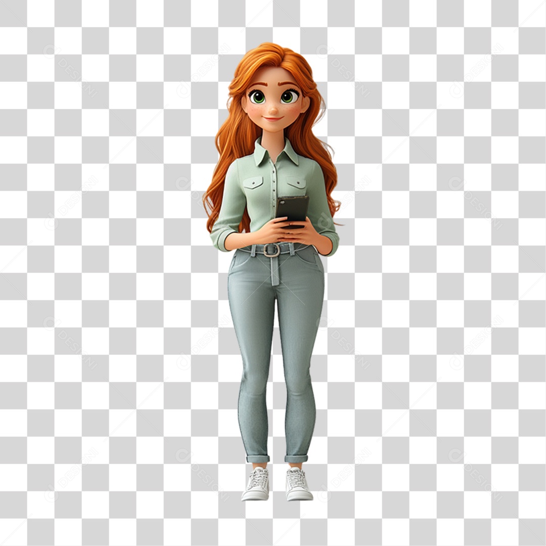 Personagem Mulher PNG Transparente