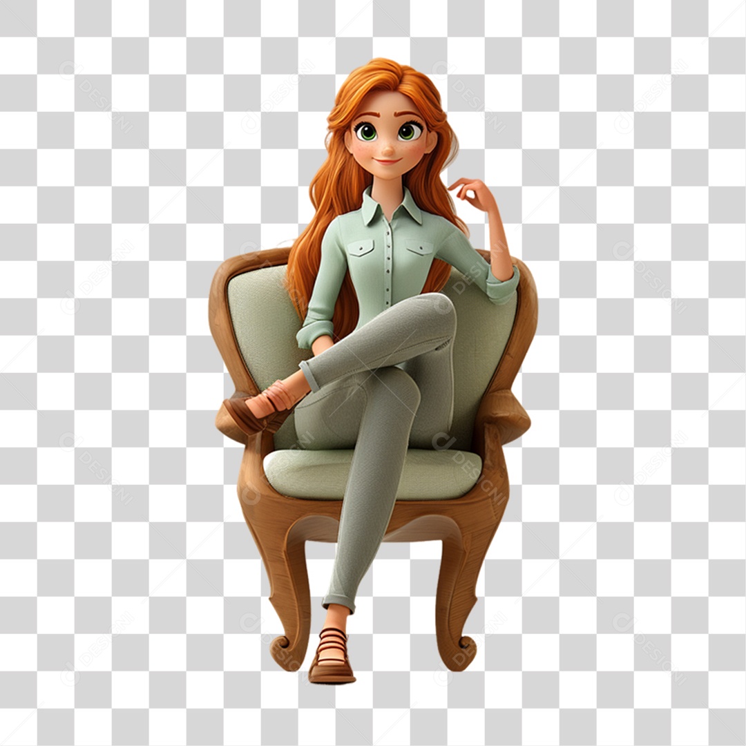 Personagem Mulher PNG Transparente