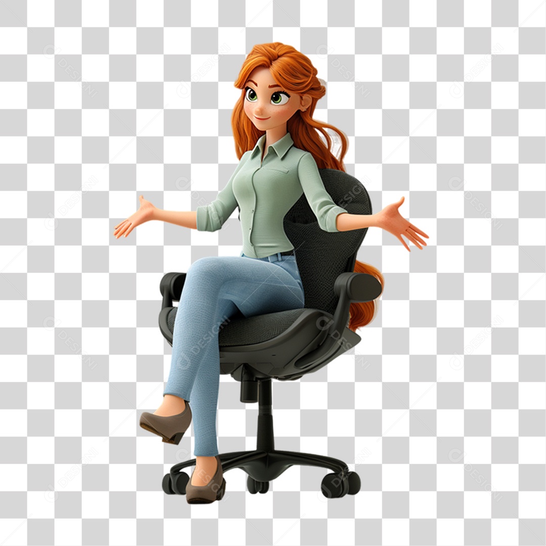 Personagem Mulher PNG Transparente