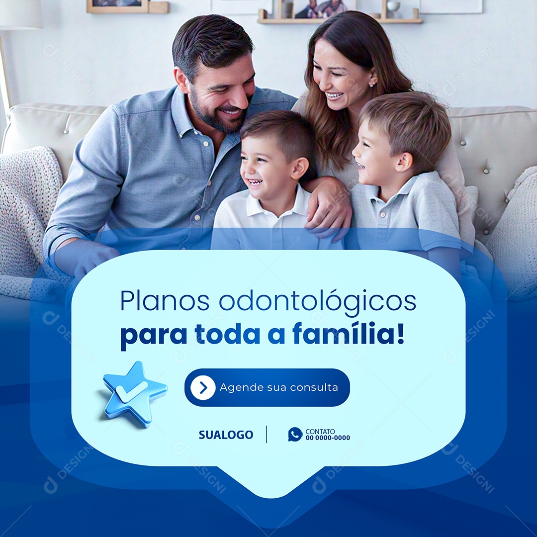 Odontologia Planos Odontológicos Social Media PSD Editável