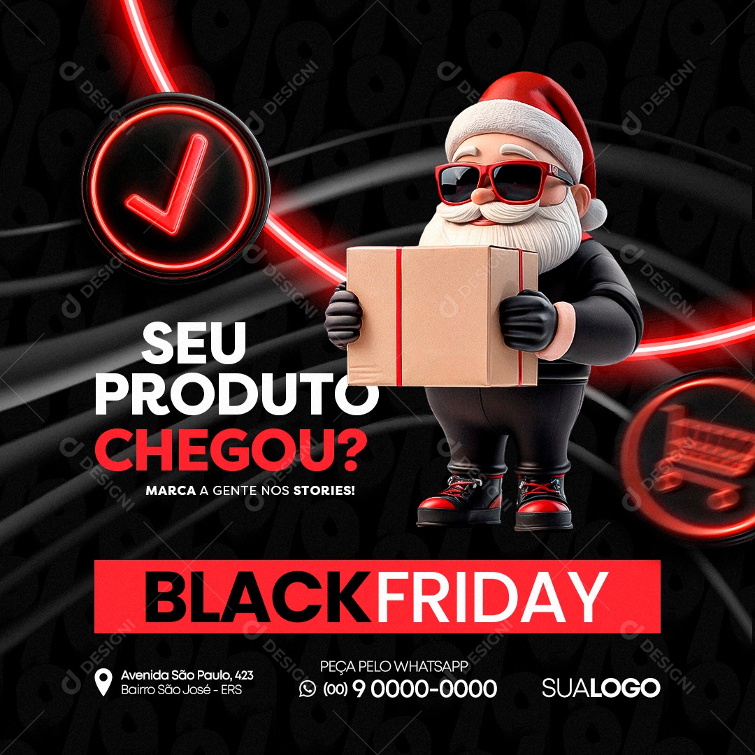 Black Fraday Ecommerce Social Media PSD Editável