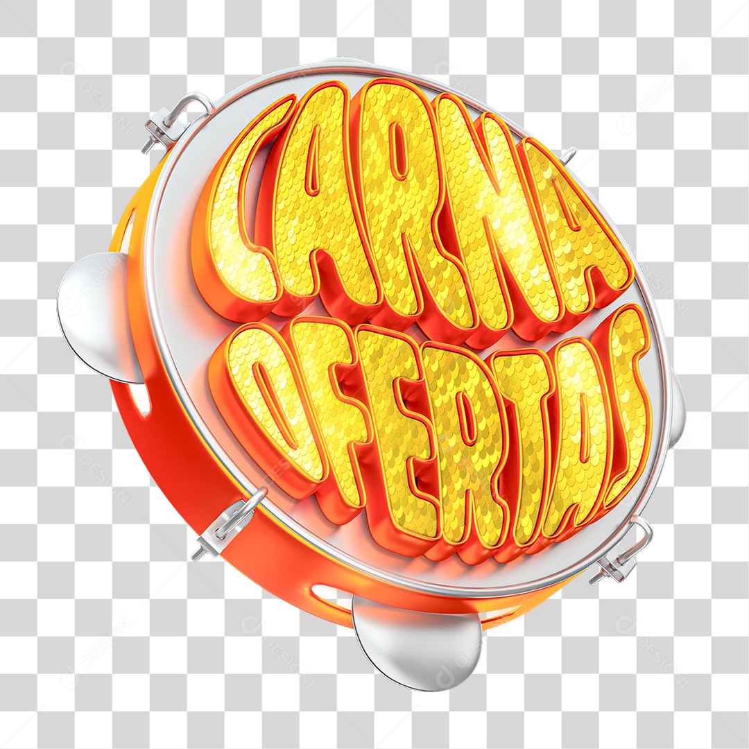 Selo 3D Carna Ofertas PNG Transparente