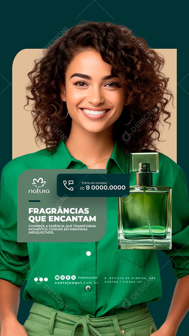 Story Revendedor Fragrâncias Que Encantam Social Media PSD Editável