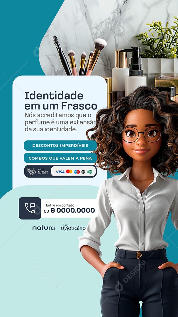 Story Revendedor Identidade Em Um Frasco Social Media PSD Editável