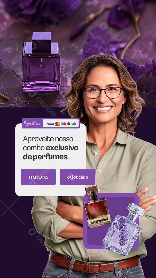 Story Revendedor Aproveite nosso Combo Exclusivo de Perfumes Social Media PSD Editável