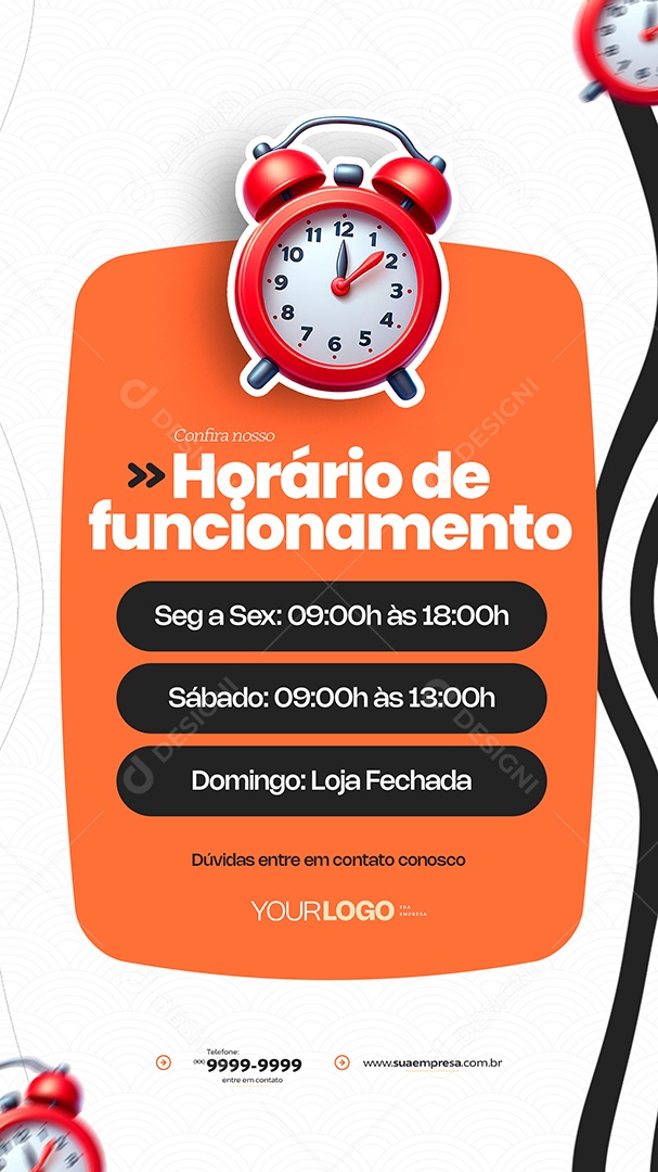 Story Time Working Social Media PSD Editable