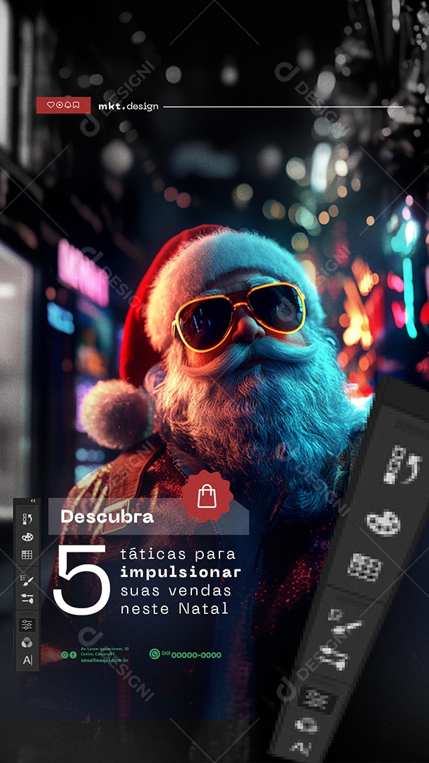 Story Marketing Digital Táticas para Impulsionar Suas Vendas Neste Natal Social Media PSD EditávelMarketing Digital Táticas para Impulsionar Suas Vendas Neste Natal Social Media PSD Editável