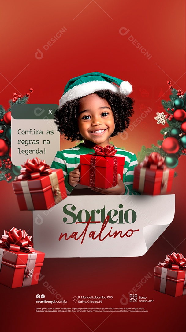 Story Christmas Lucky Social Media PSD Editable