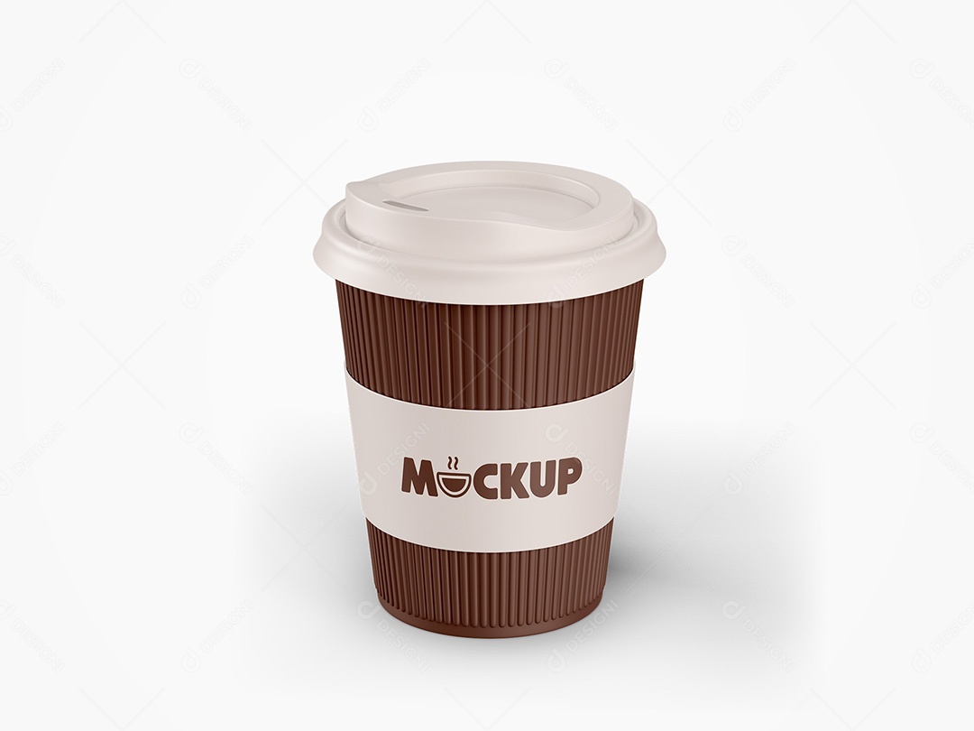 Copo com Rótulo Mockup PSD Editável