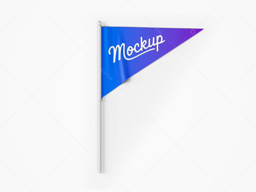 Bandeira Mockup PSD Editável