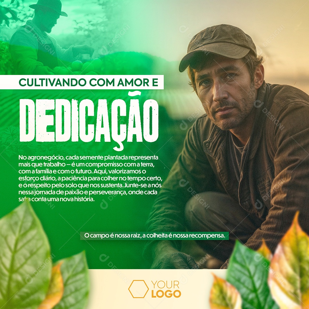 Post Dedicação Social Media PSD Editável