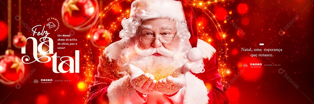 Carrossel Feliz Natal 25 de Dezembro Social Media PSD Editável