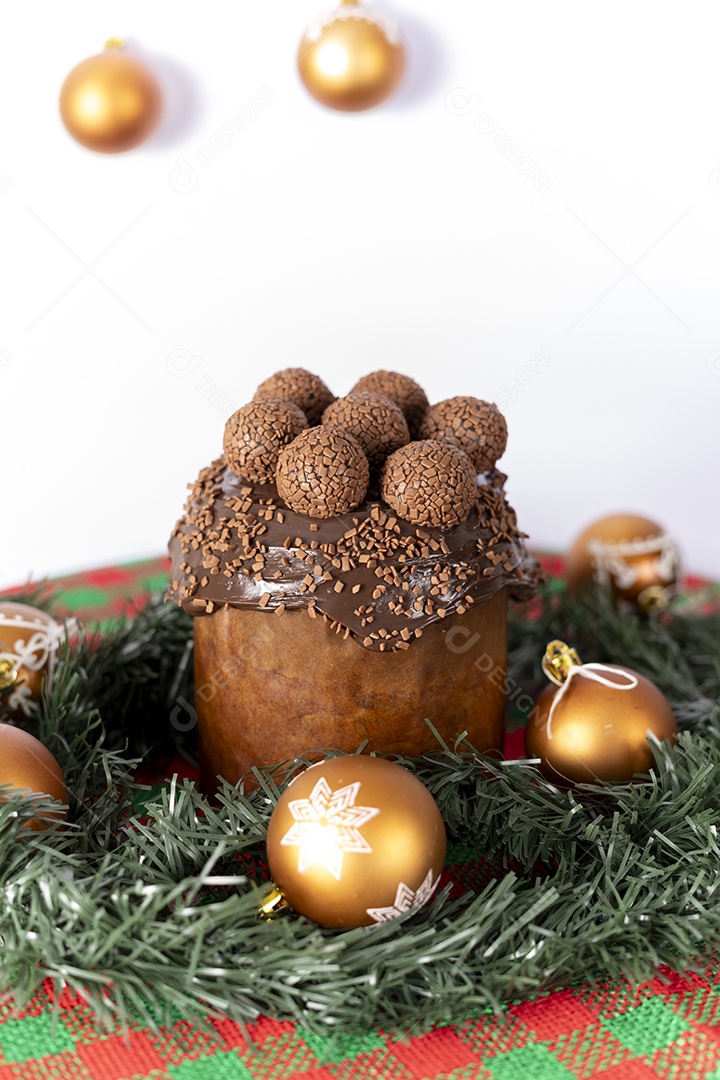 Panetone delicioso de chocolates