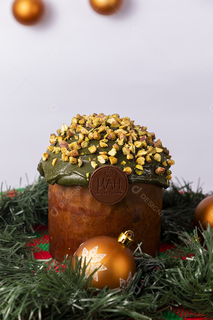 Panetone com pistache