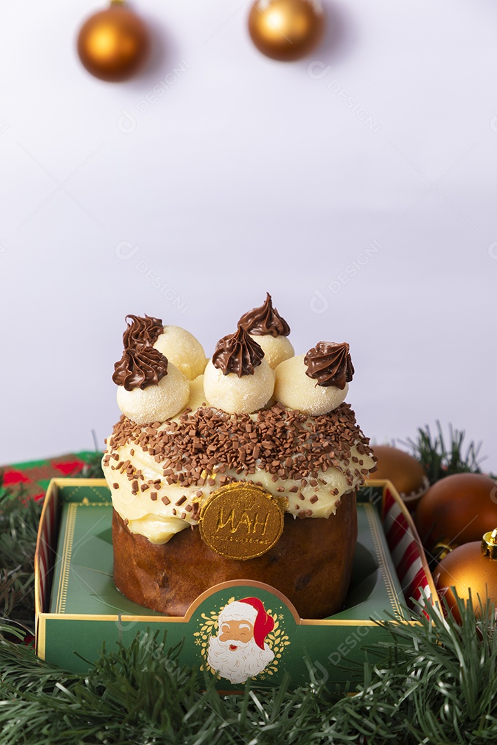 Panetone delicioso de chocolates