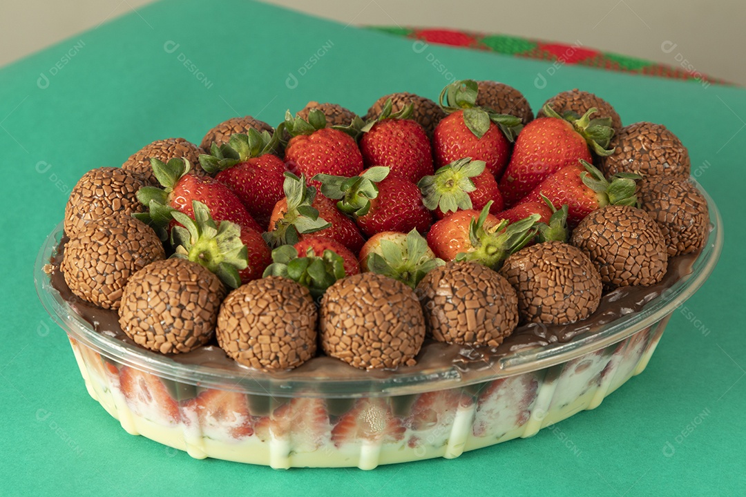 Bombom de travessa deliciosa sobremesa