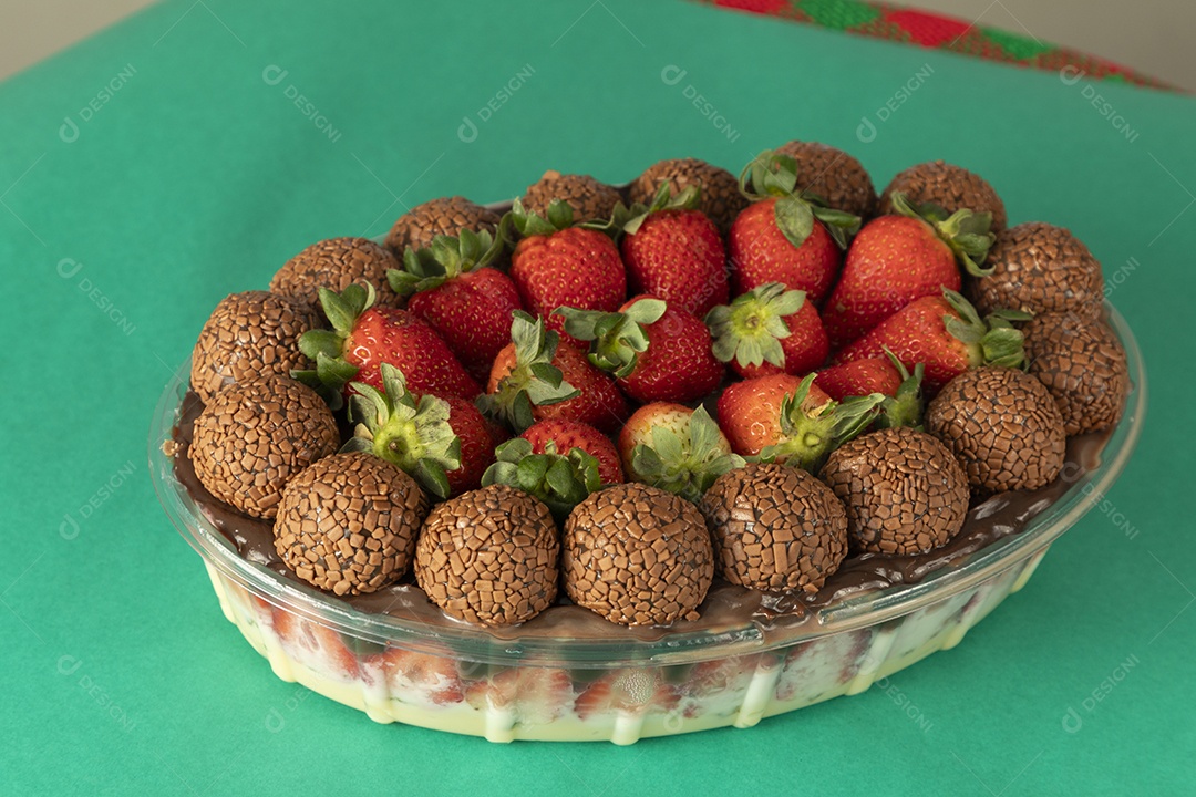 Bombom de travessa deliciosa sobremesa