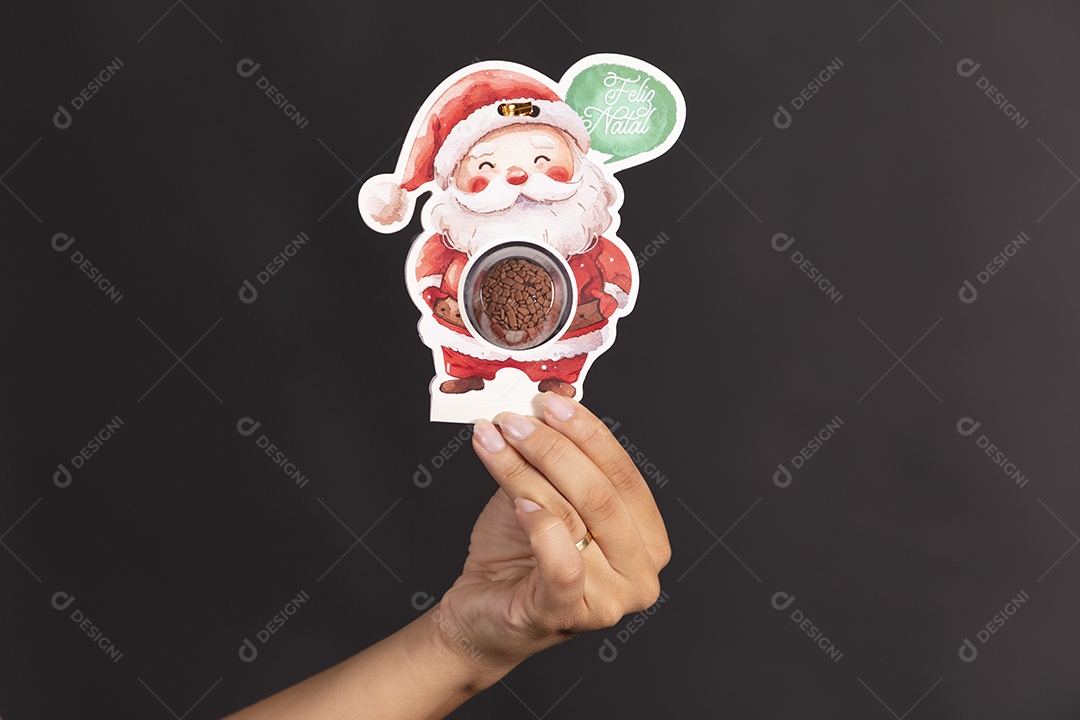 Lembraça natalina com brigadeiro dentro