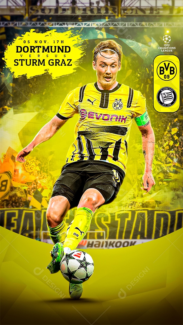 Story Flyer Jogo De Futebol Social Mídia PSD Editável