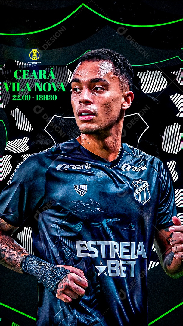 Story Flyer Jogo De Futebol Social Mídia PSD Editável