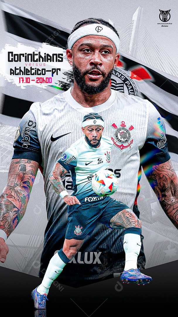 Story Flyer Jogo De Futebol Social Mídia PSD Editável