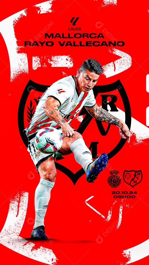 Story Flyer Jogo De Futebol Social Mídia PSD Editável