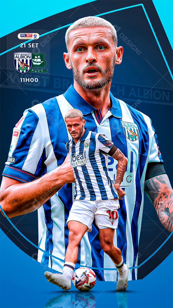 Story Flyer Jogo De Futebol Social Mídia PSD Editável