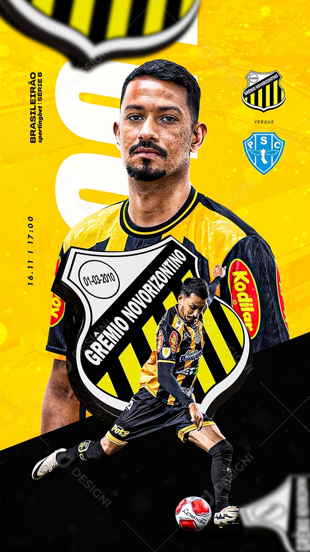 Story Flyer Jogo De Futebol Social Mídia PSD Editável