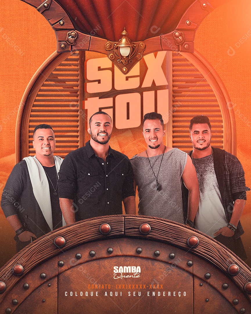 Feed Flyer Sextou Social Media PSD Editável