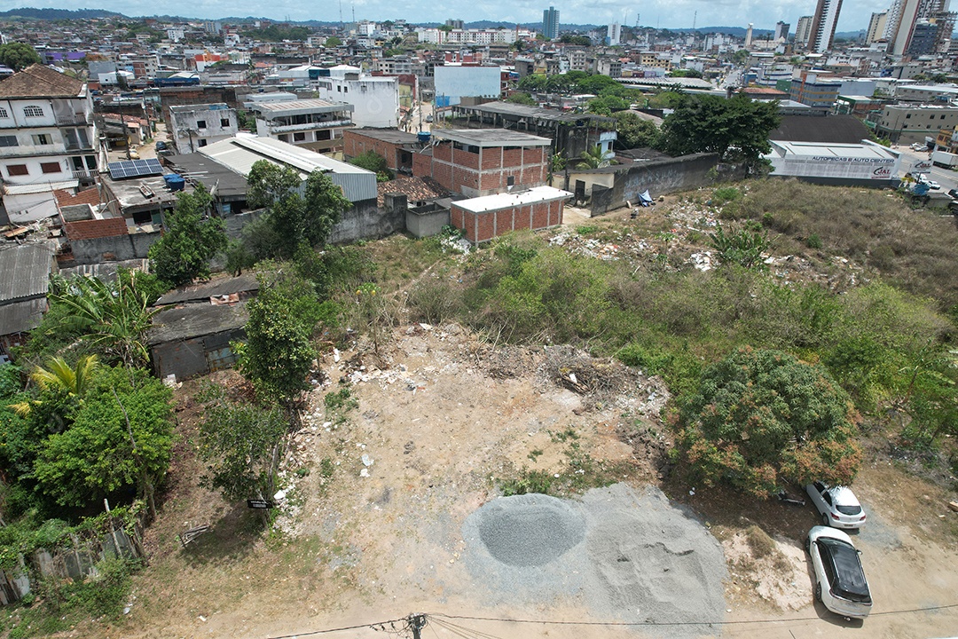Linda vista panorâmica sobre fundo de uma cidade