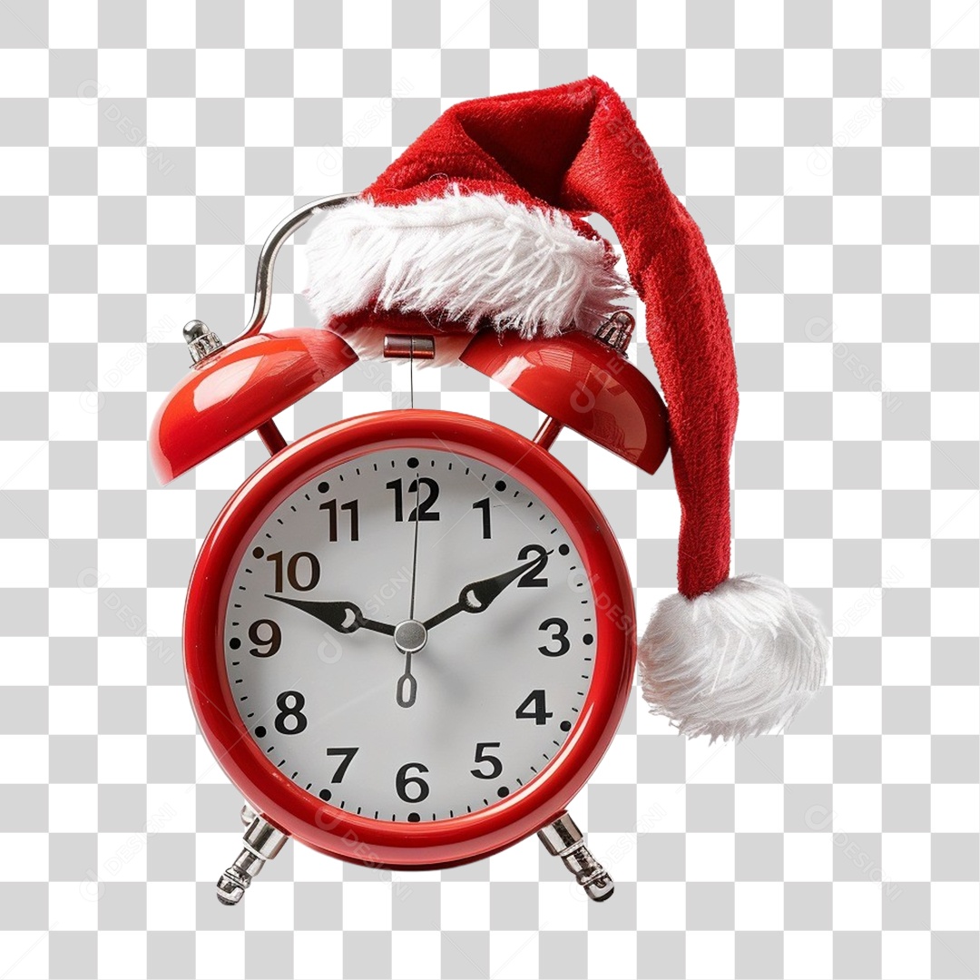 Despertador de Natal PNG Transparente