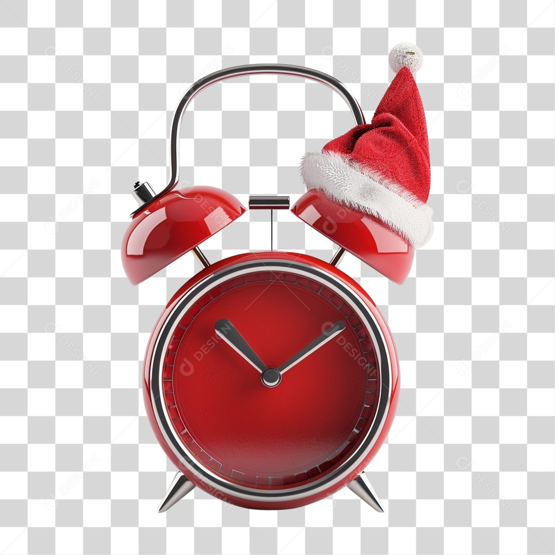 Despertador de Natal PNG Transparente