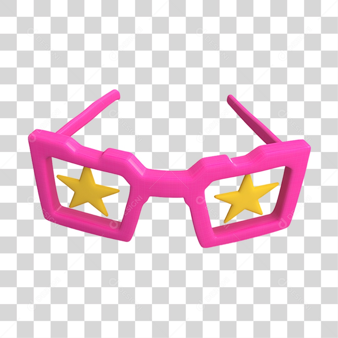 Elemento 3D Óculos de Carnaval PNG Transparente